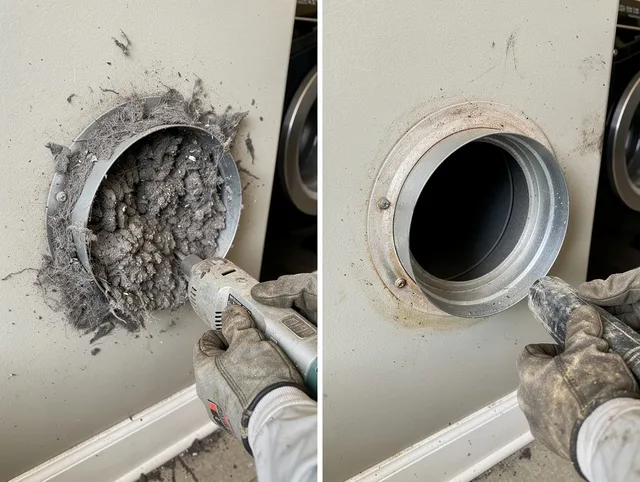 Professional clogged vent cleaning by Westwood Dryer Vent Cleaning in Westwood