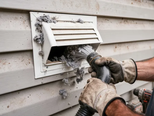 Professional dryer vent cleaning by Westwood Dryer Vent Cleaning in Westwood