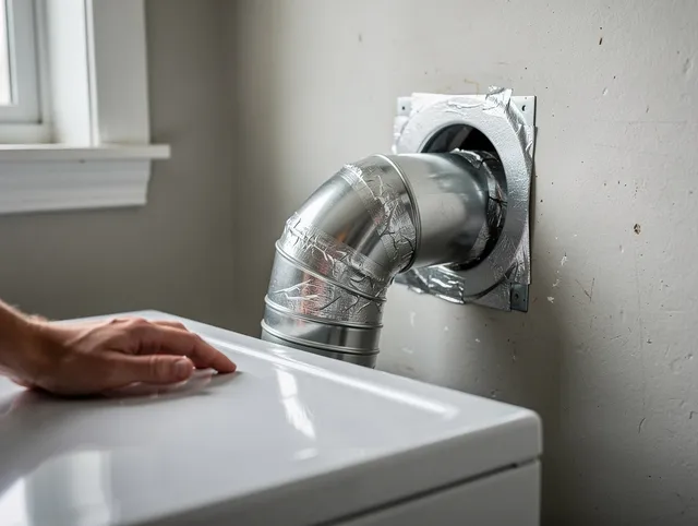 Westwood Dryer Vent Cleaning expert performing professional dryer vent repair and installation in Westwood