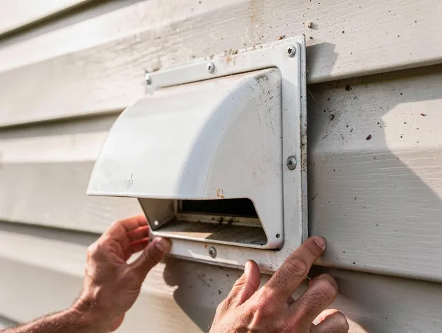 Westwood Dryer Vent Cleaning technician delivering thorough residential dryer vent cleaning service in Westwood